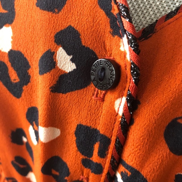 La Petite Francaise peplum leopard printed blouse 1950s vintage style - Picture 4 of 7